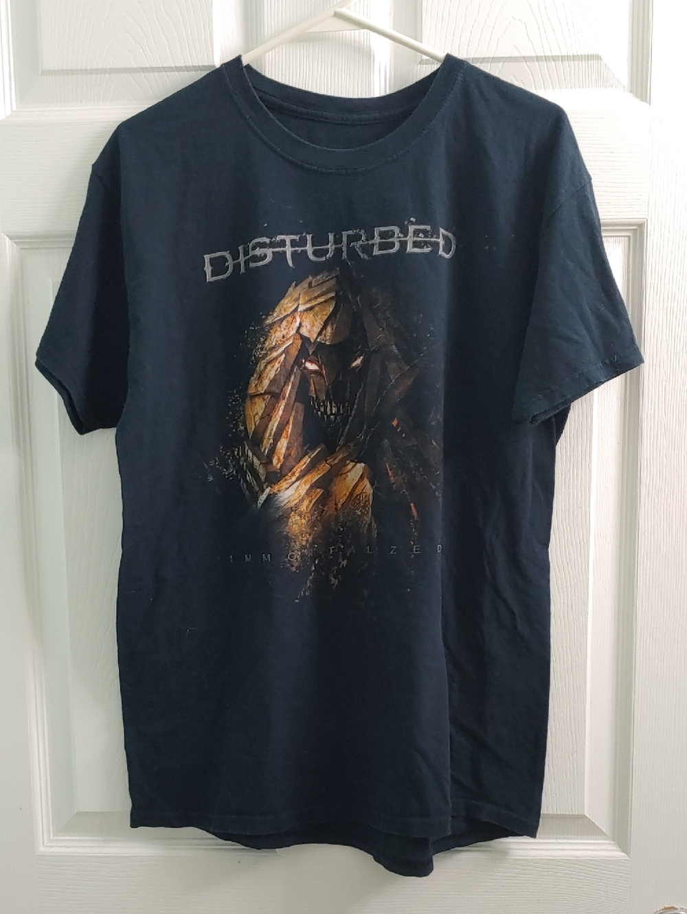 Disturbed T Shirt Black Immortalized 2016 Tour Rock Band Unsiex Size L